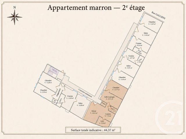Appartement F3 &agrave; vendre - 3 pi&egrave;ces - 44,37 m2 - Beaulieu Sur Mer - 06 - PROVENCE-ALPES-COTE-D-AZUR