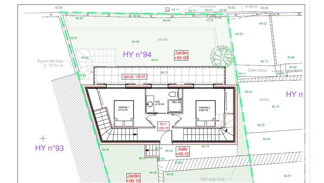 Terrain à vendre - 150 m2 - Nice - 06 - PROVENCE-ALPES-COTE-D-AZUR