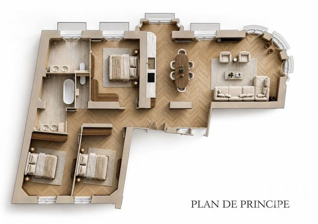 Appartement F5 &agrave; vendre - 5 pi&egrave;ces - 117 m2 - Nice - 06 - PROVENCE-ALPES-COTE-D-AZUR